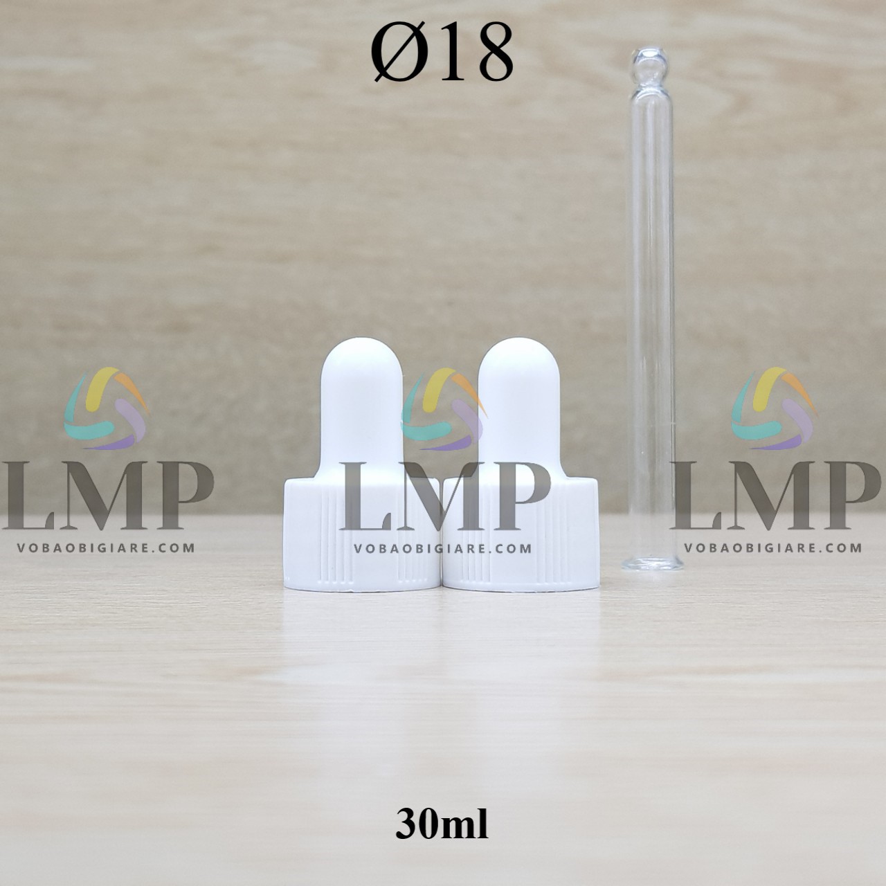 Nắp bóp khoen nhựa sọc Ø18