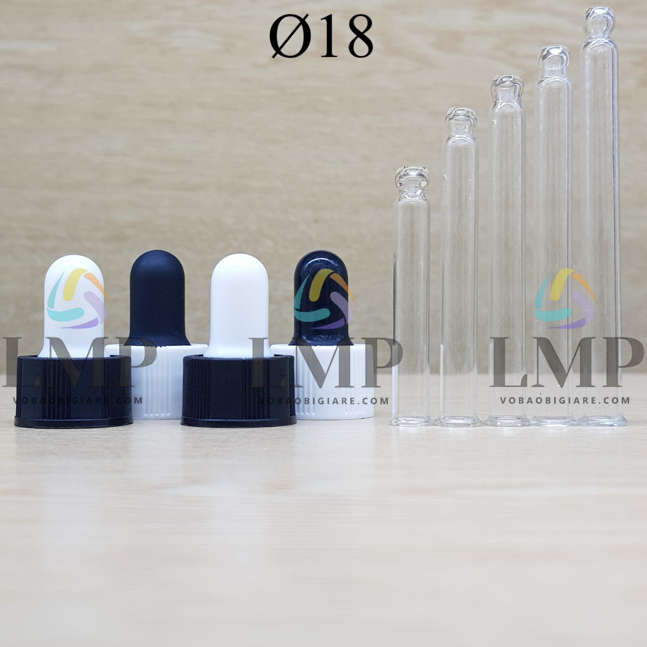 Nắp bóp khoen nhựa sọc Ø18