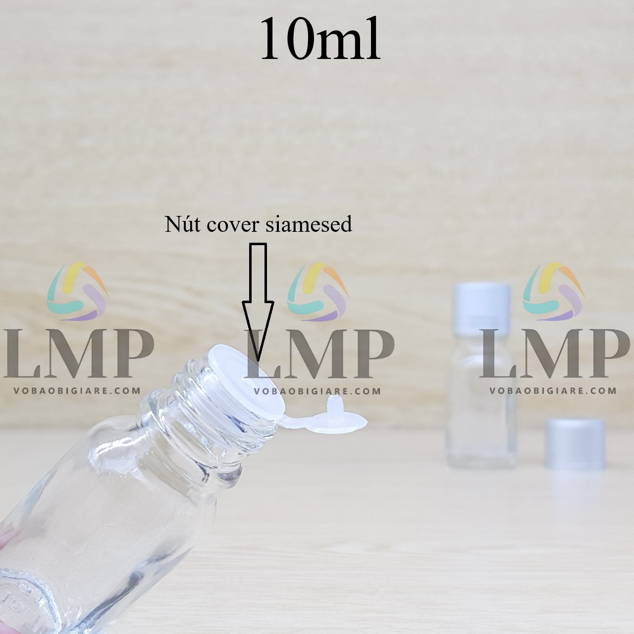 Chai tinh dầu nắp xi 2 viền 10ml