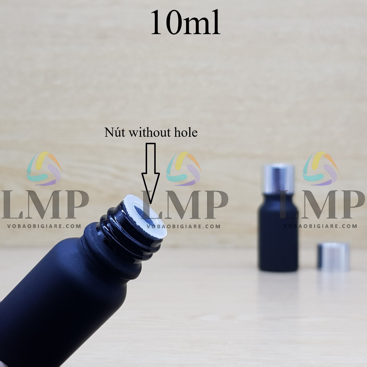 Chai tinh dầu nắp xi KO viền 10ml