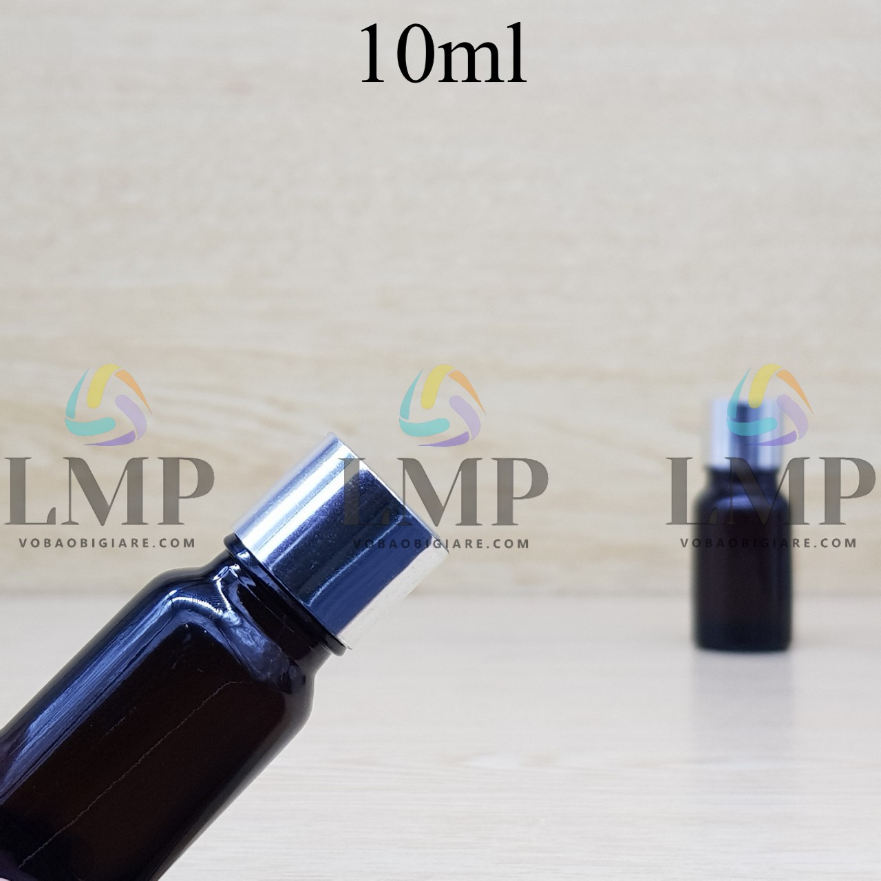 Chai tinh dầu nắp xi KO viền 10ml