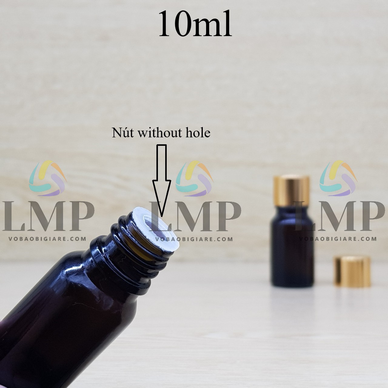 Chai tinh dầu nắp xi KO viền 10ml