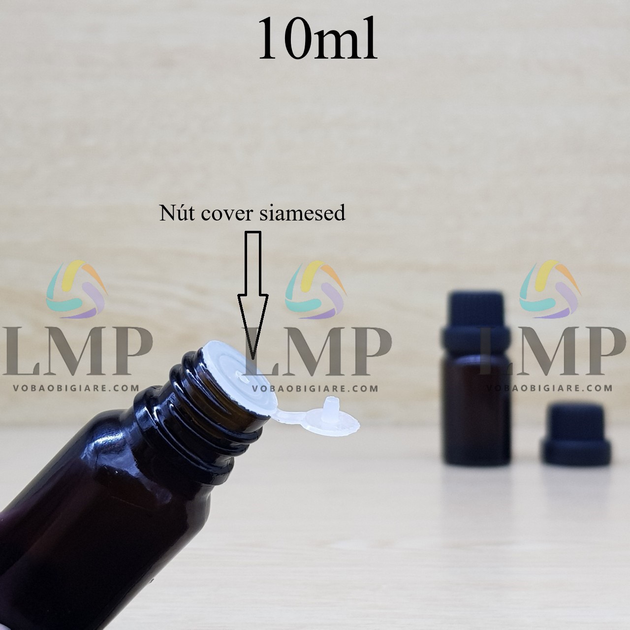 Chai tinh dầu nắp dày 10ml