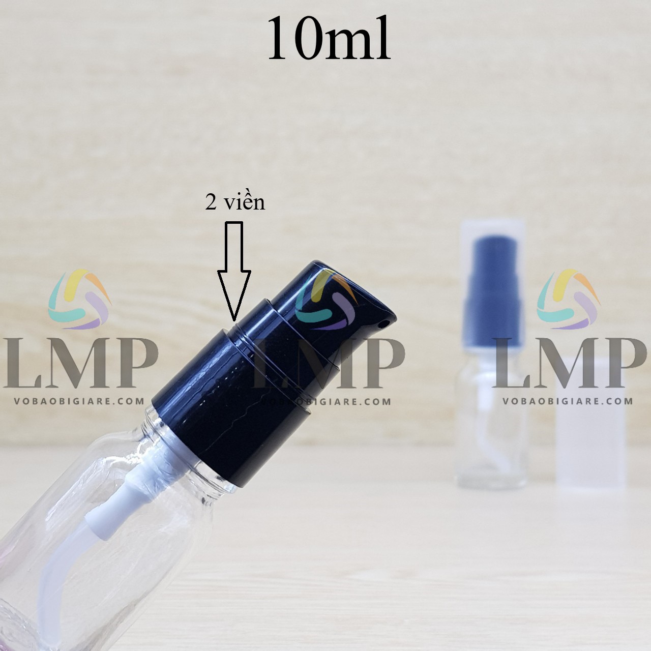 Chai tinh dầu đầu xịt giọt có 2 viền 10ml