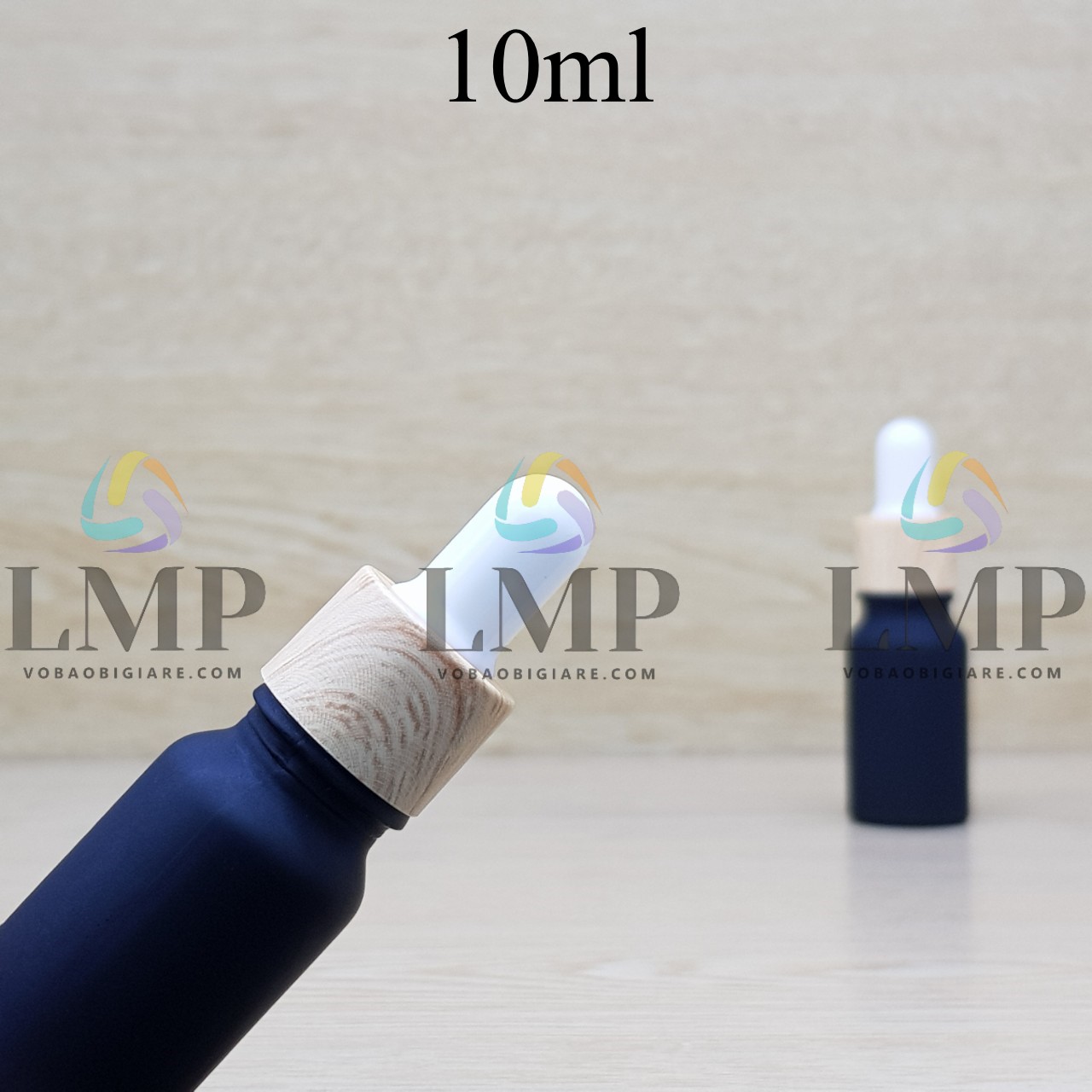 Chai tinh dầu nắp bóp khoen vân gỗ 10ml