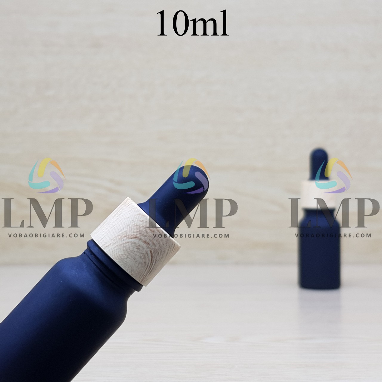 Chai tinh dầu nắp bóp khoen vân gỗ 10ml