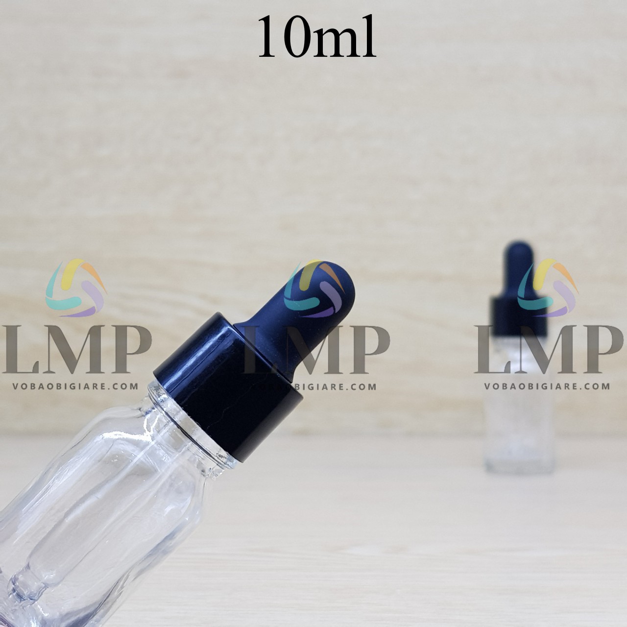 Chai tinh dầu nắp bóp khoen nhựa trơn 10ml