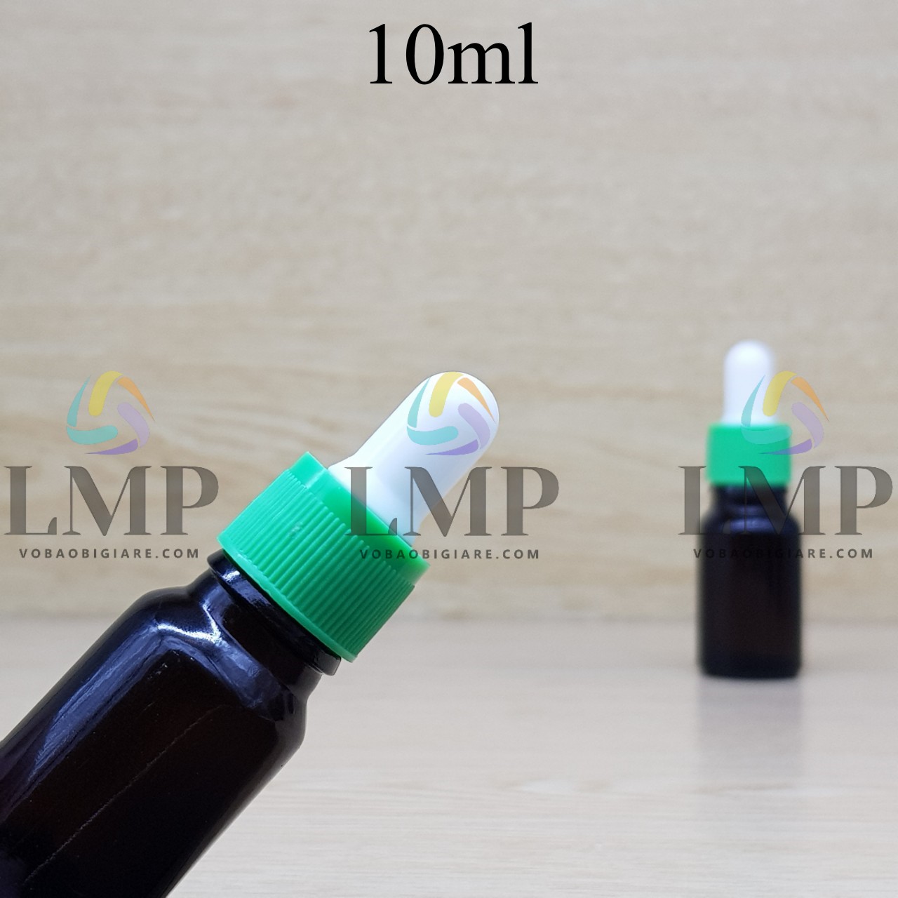 Chai tinh dầu nắp bóp khoen nhựa sọc 10ml