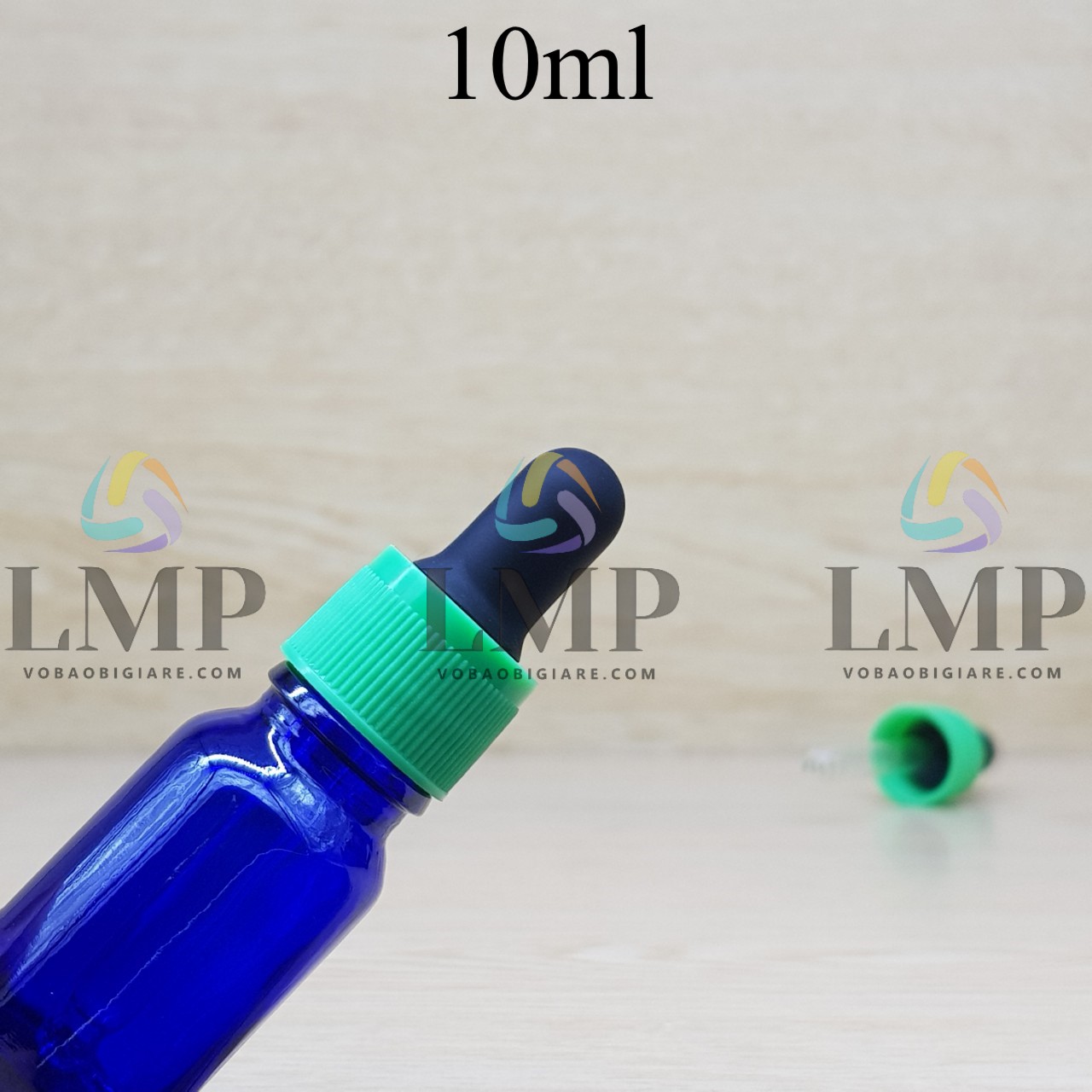 Chai tinh dầu nắp bóp khoen nhựa sọc 10ml