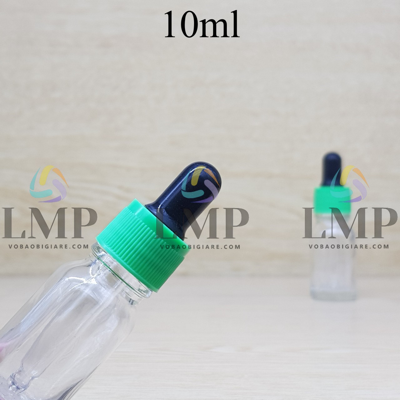 Chai tinh dầu nắp bóp khoen nhựa sọc 10ml