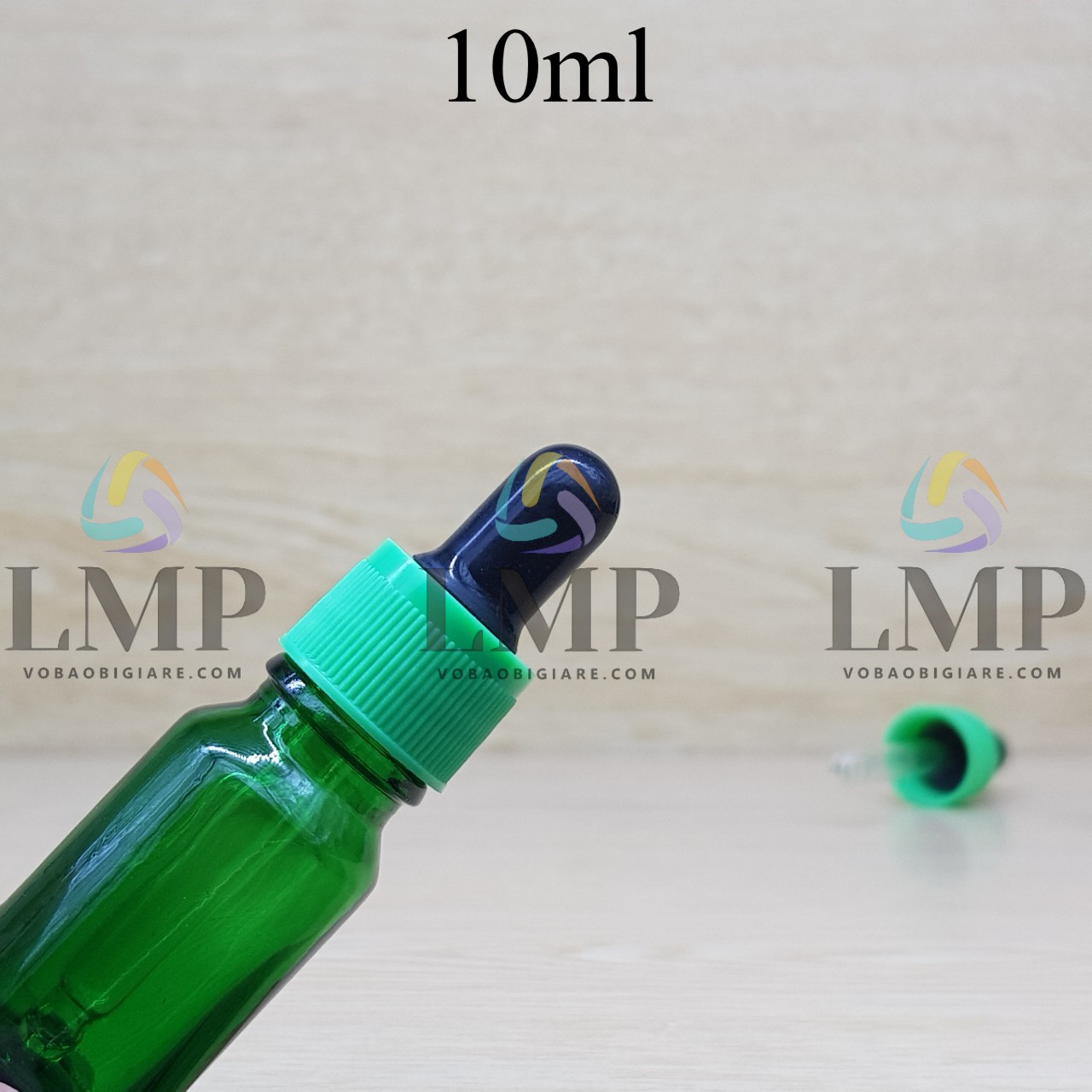 Chai tinh dầu nắp bóp khoen nhựa sọc 10ml