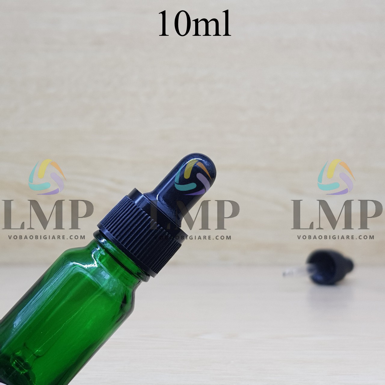 Chai tinh dầu nắp bóp khoen nhựa sọc 10ml