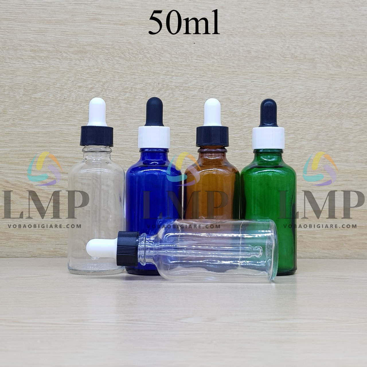 Chai tinh dầu nắp bóp khoen nhựa sọc 50ml