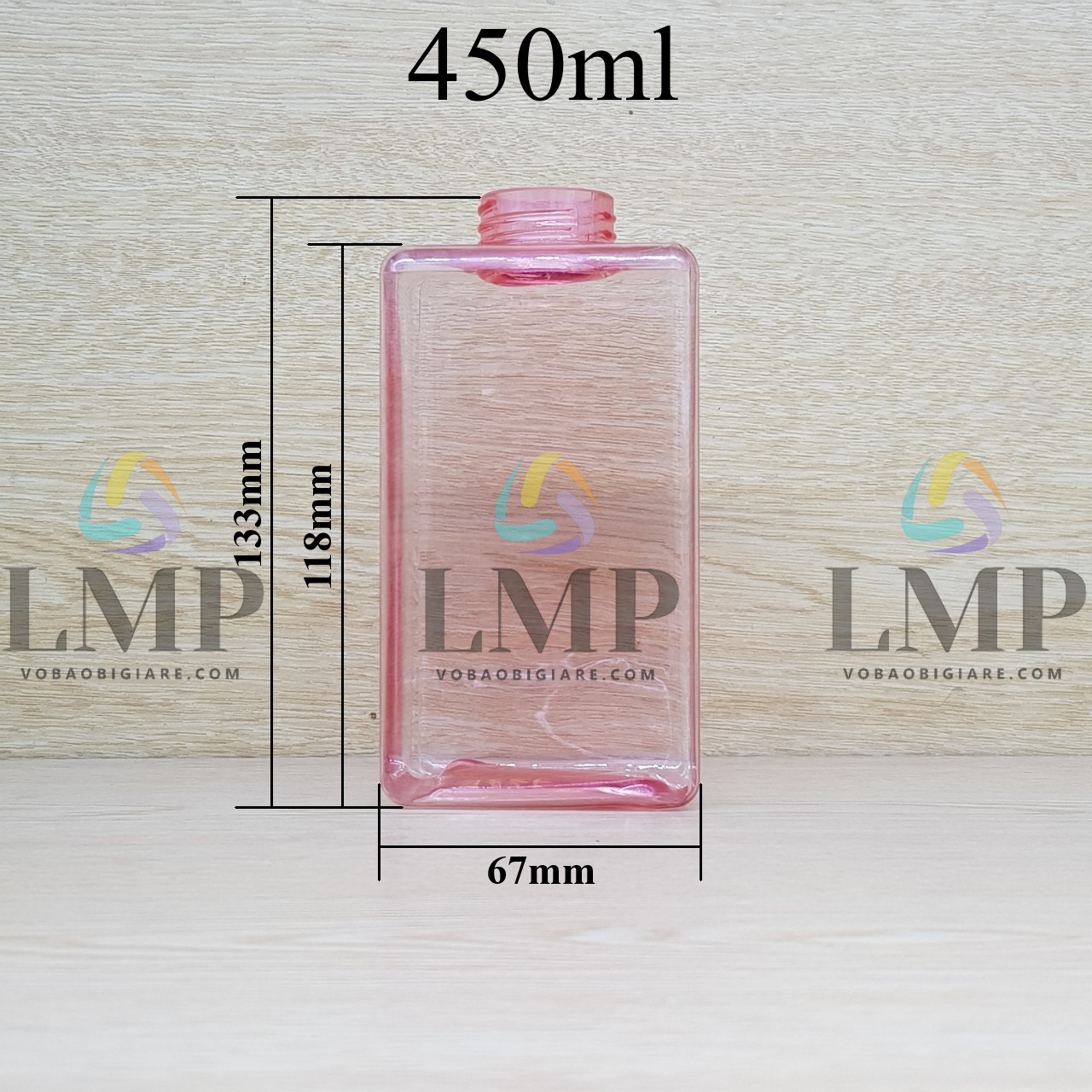 Chai lotion vuông cổ Ø24, Ø33