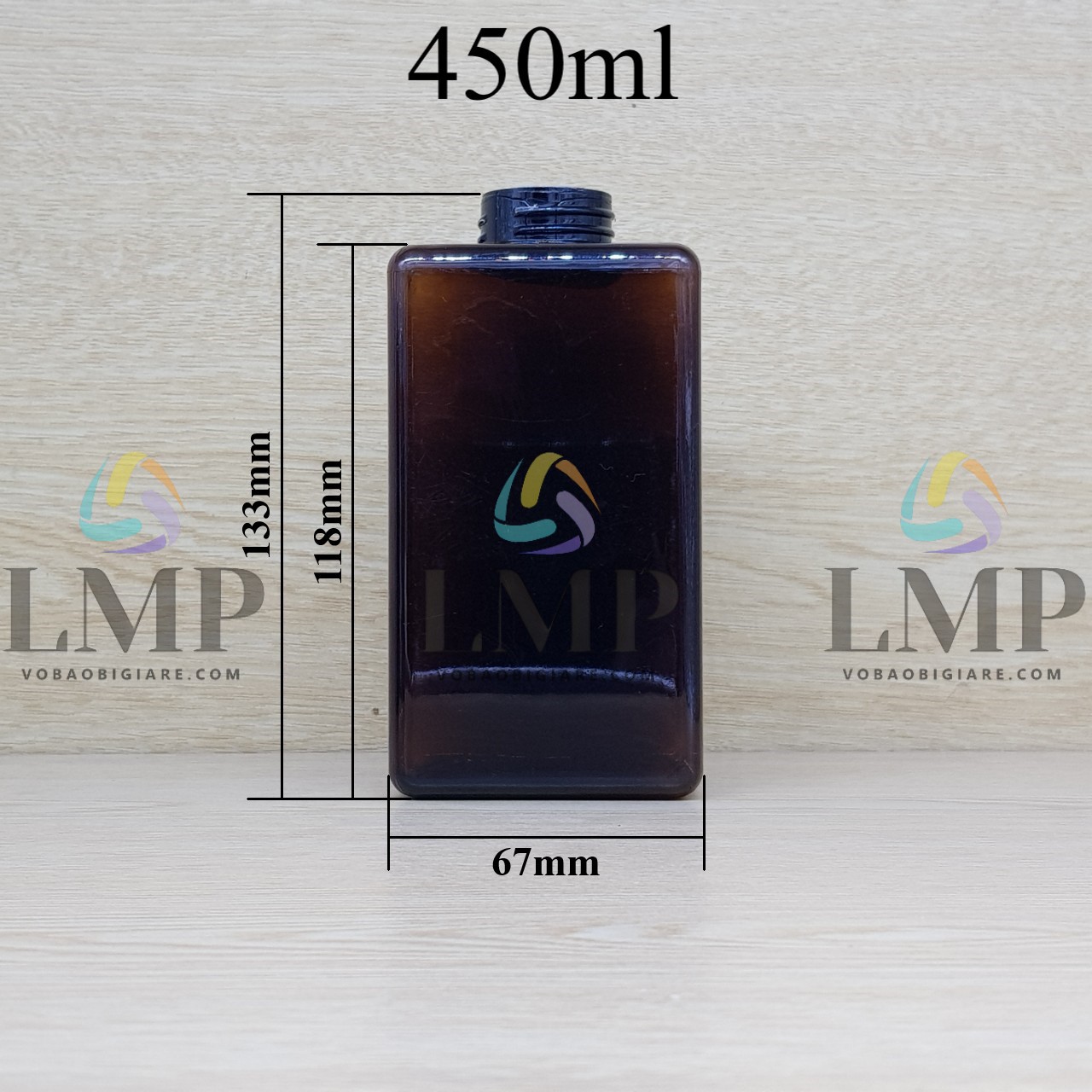 Chai lotion vuông cổ Ø24, Ø33
