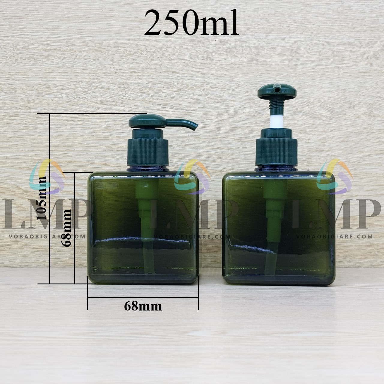 Chai lotion vuông vòi dài