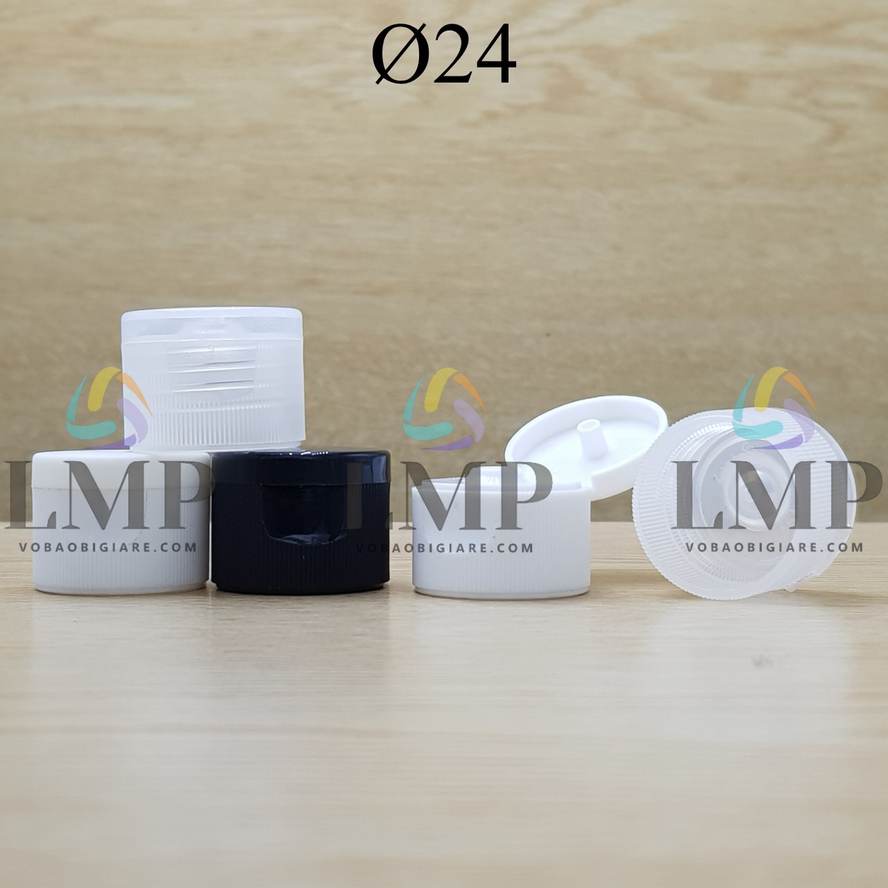 Nắp bật sọc Ø24