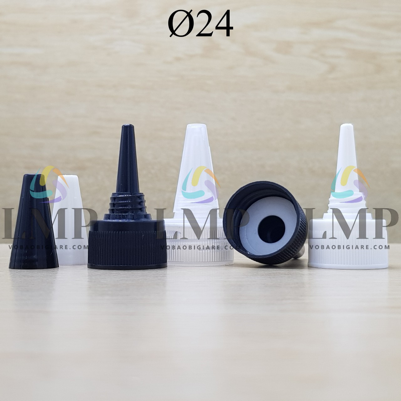 Nắp nhọn sọc Ø24