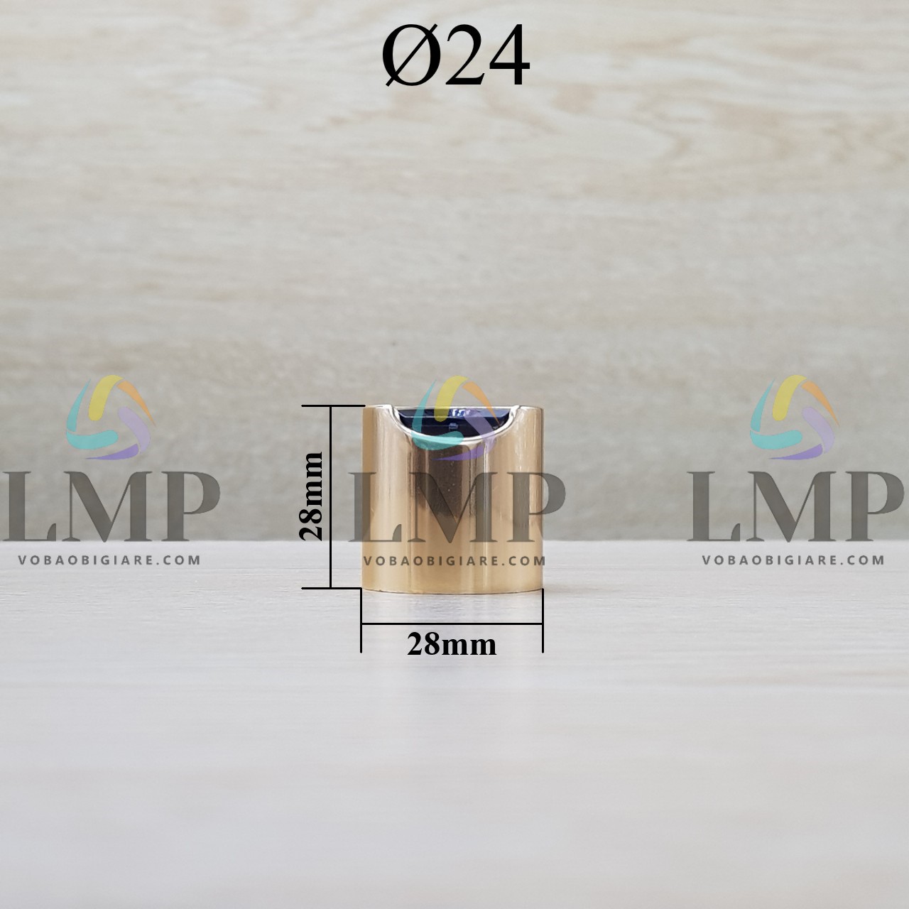 Nắp nhấn xi KO viền Ø24