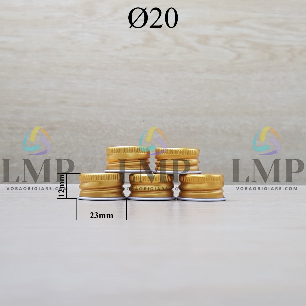 Nắp nhôm cuốn Ø20