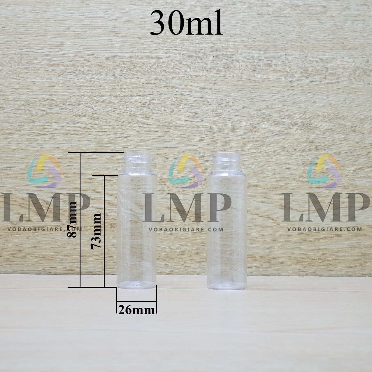 Thân chai vai ngang 30ml