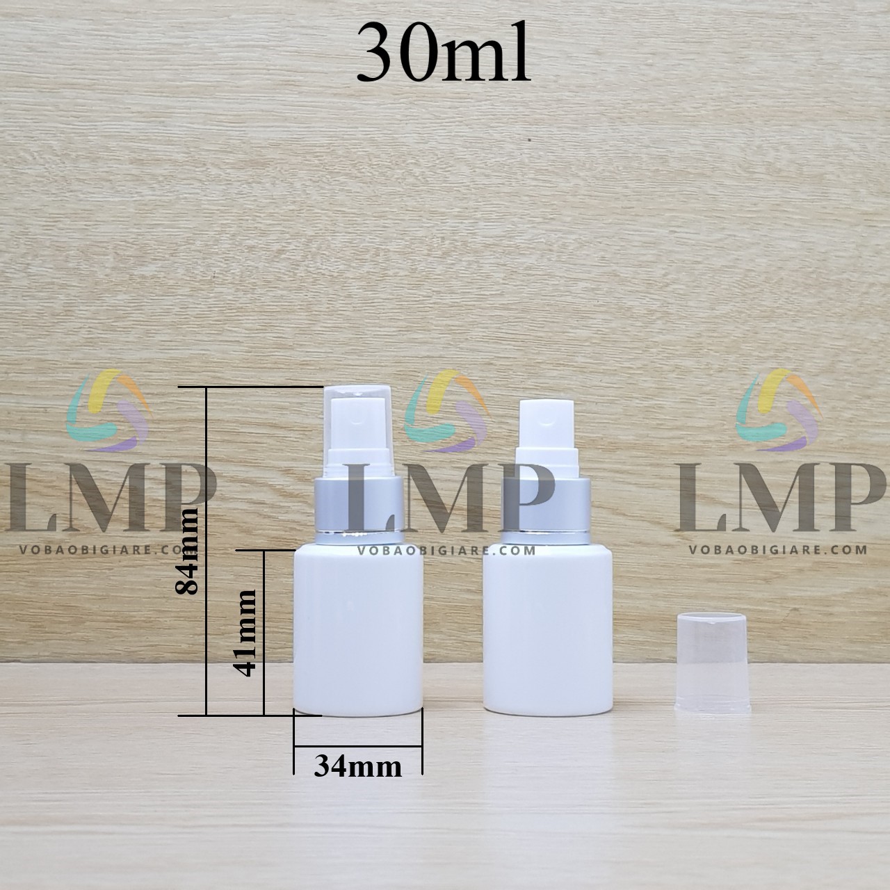 Chai PETG vai ngang đầu phun sương xi 1 viền