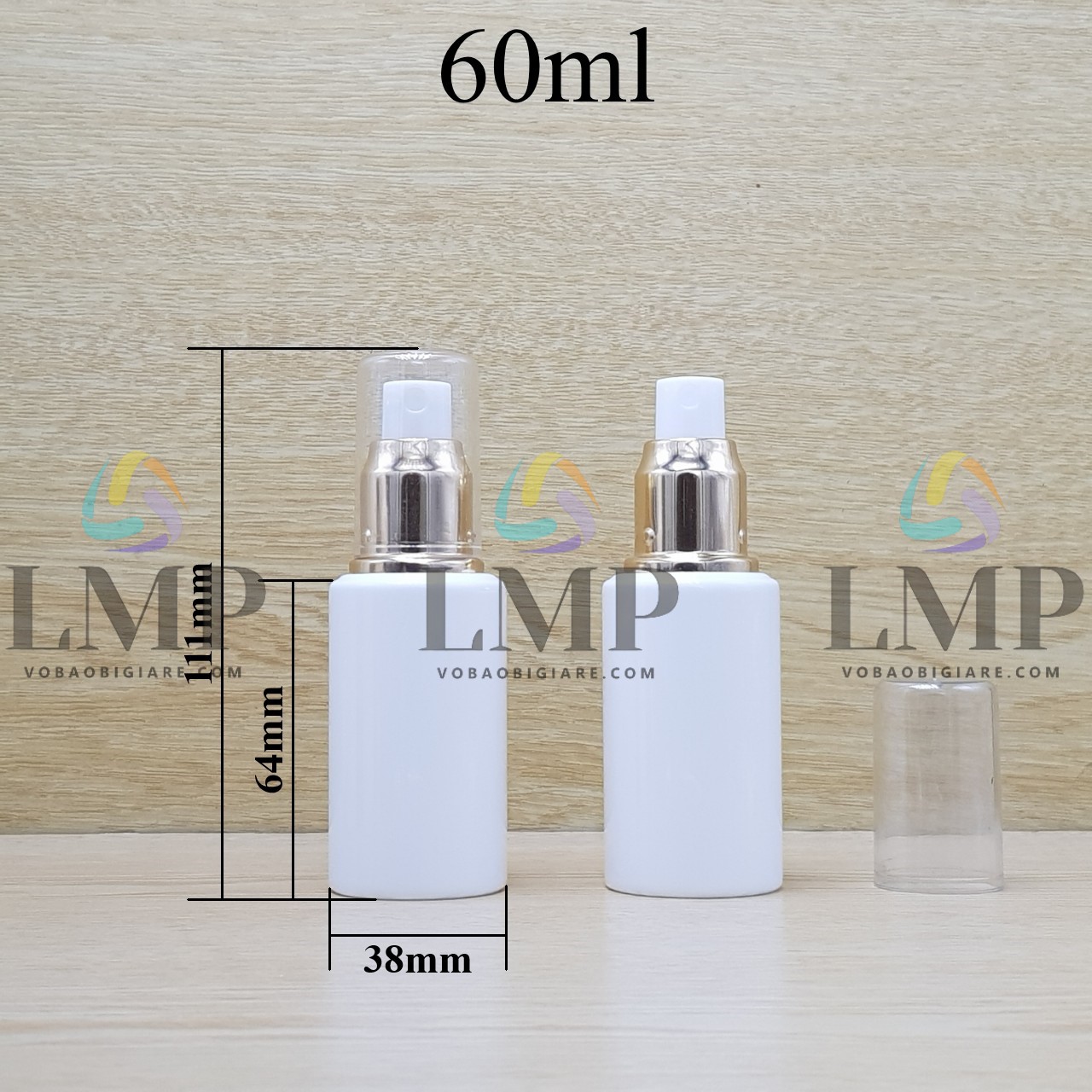 Chai PETG vai ngang đầu phun sương xi