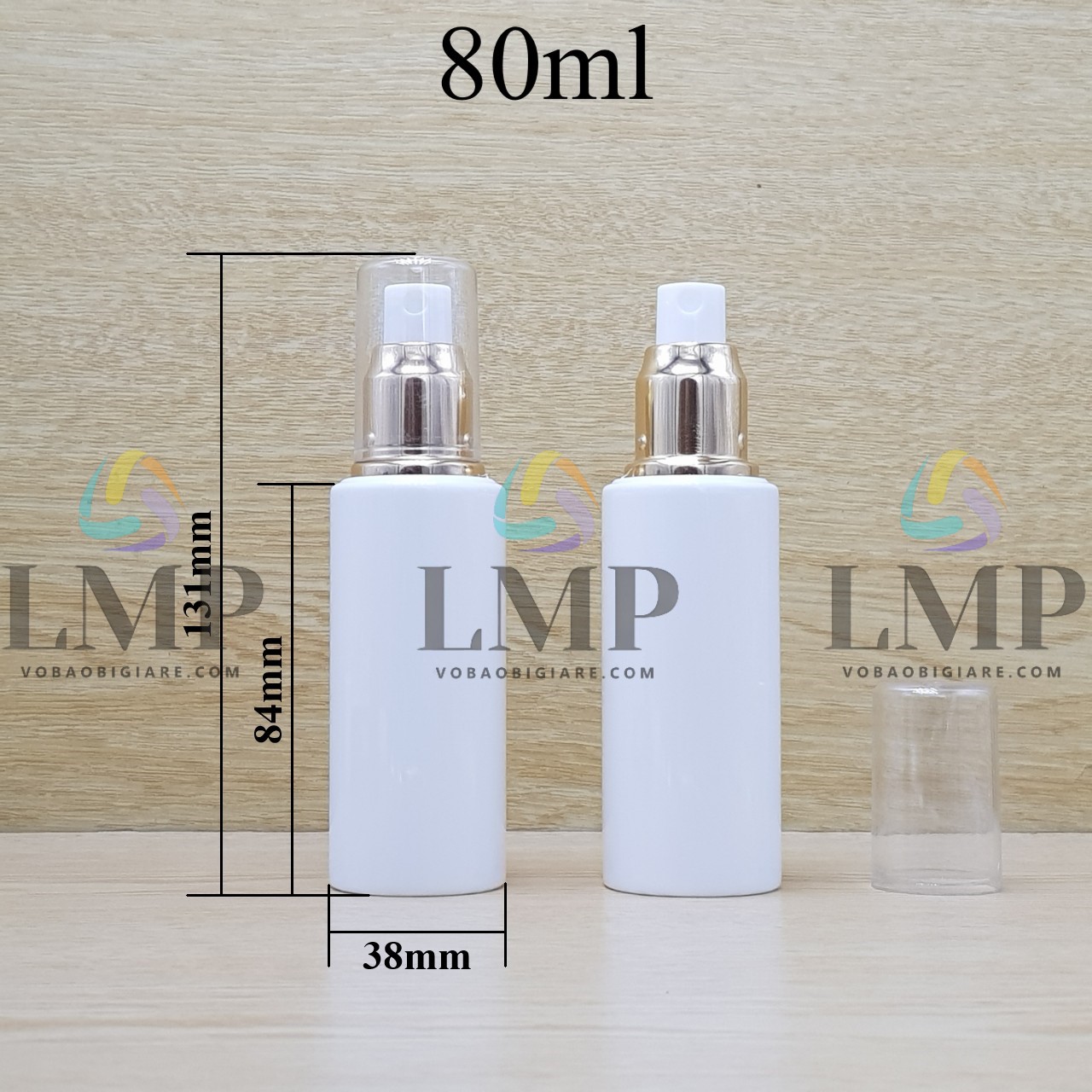 Chai PETG vai ngang đầu phun sương xi