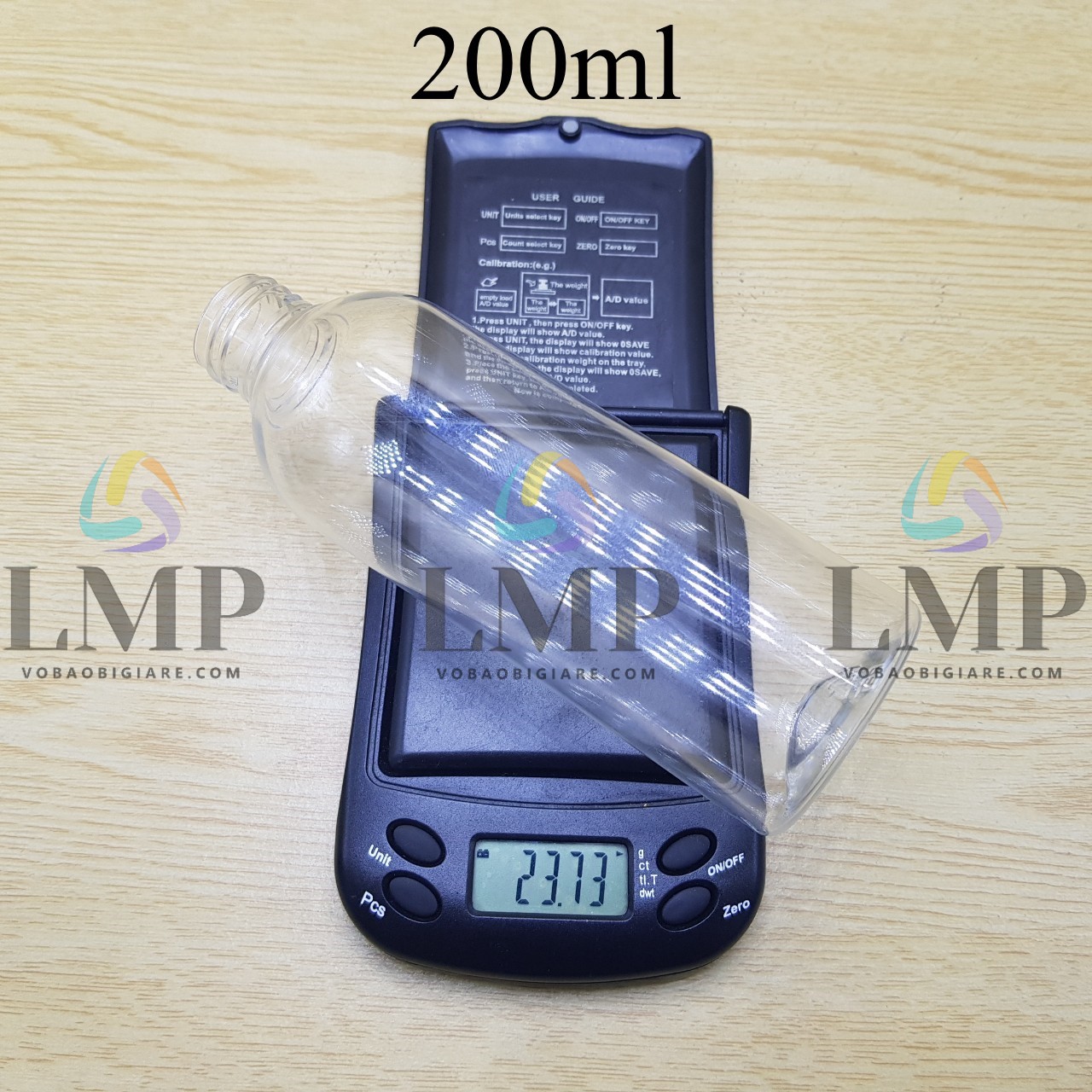Thân chai 24g vai tròn 200ml