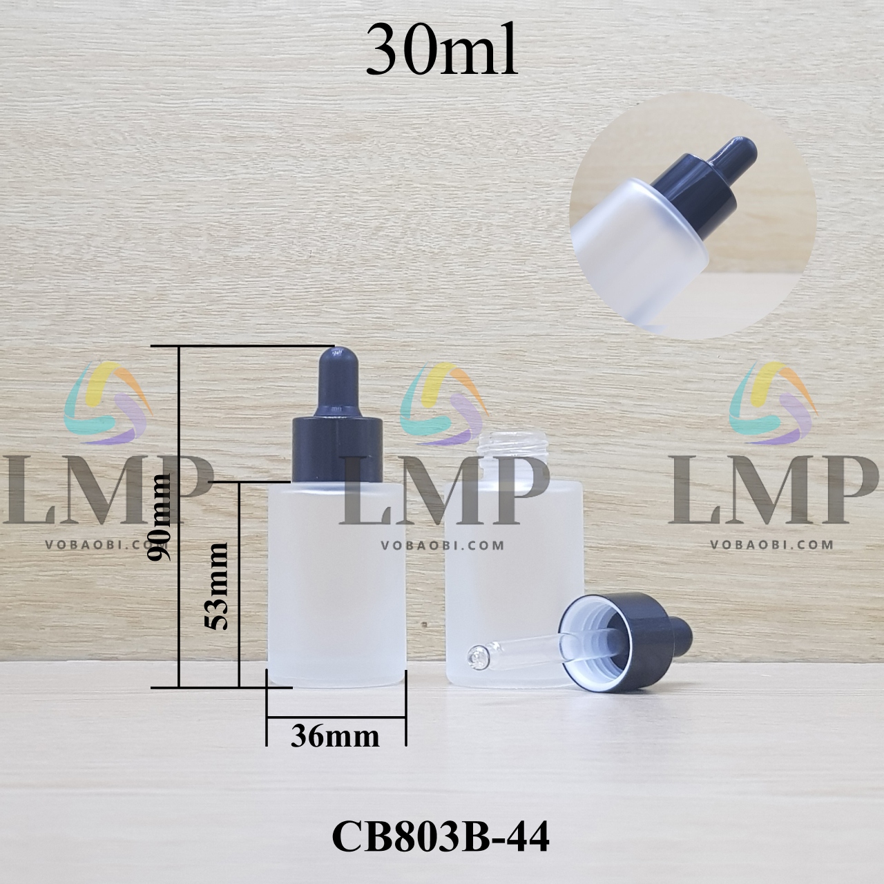 Chai thủy tinh nắp bóp khoen nhôm