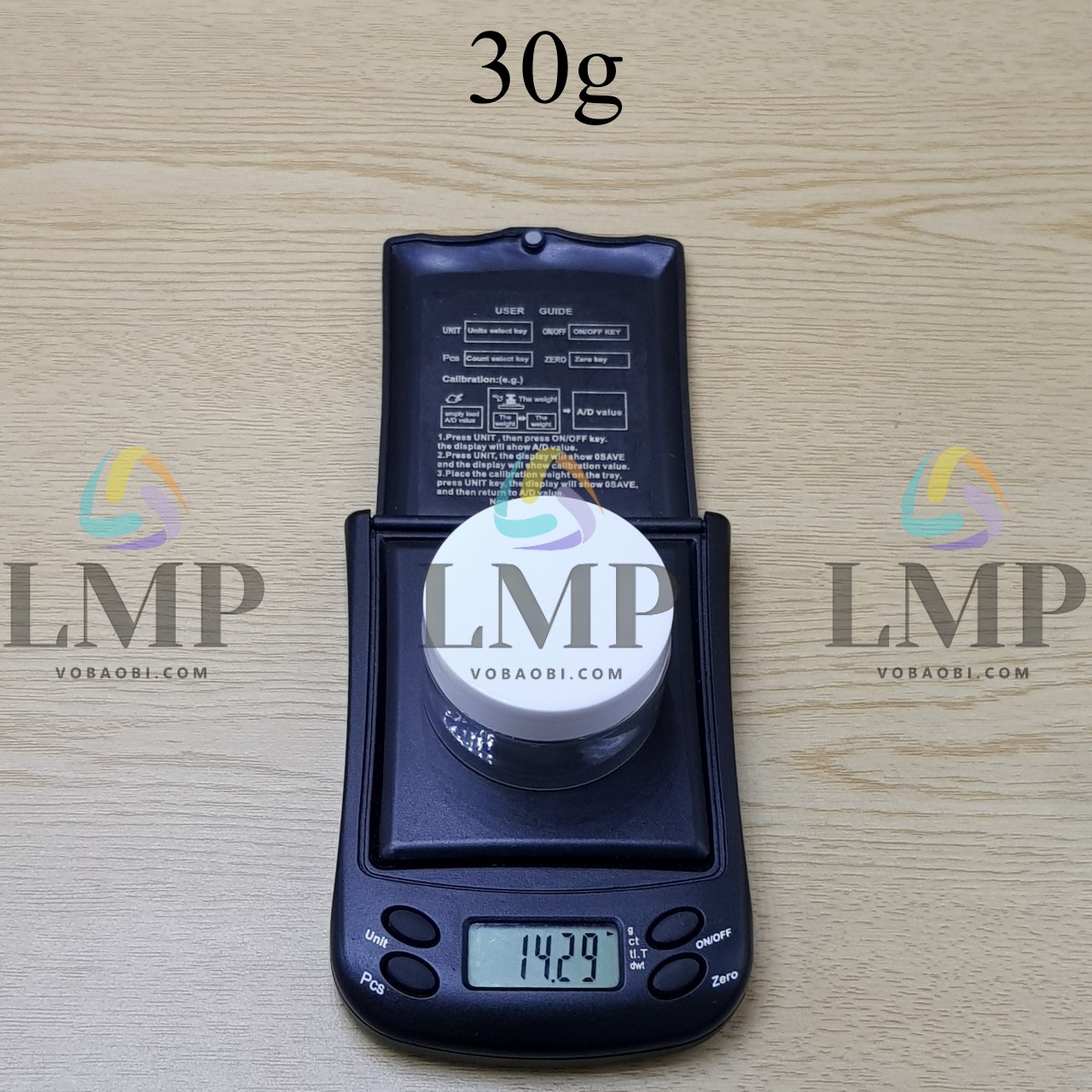 Hũ PET nắp nhựa 30g