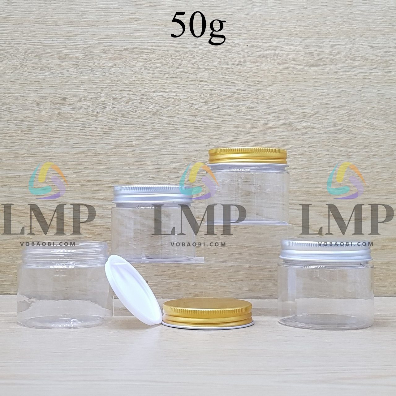 Hũ PET nắp nhôm 50g