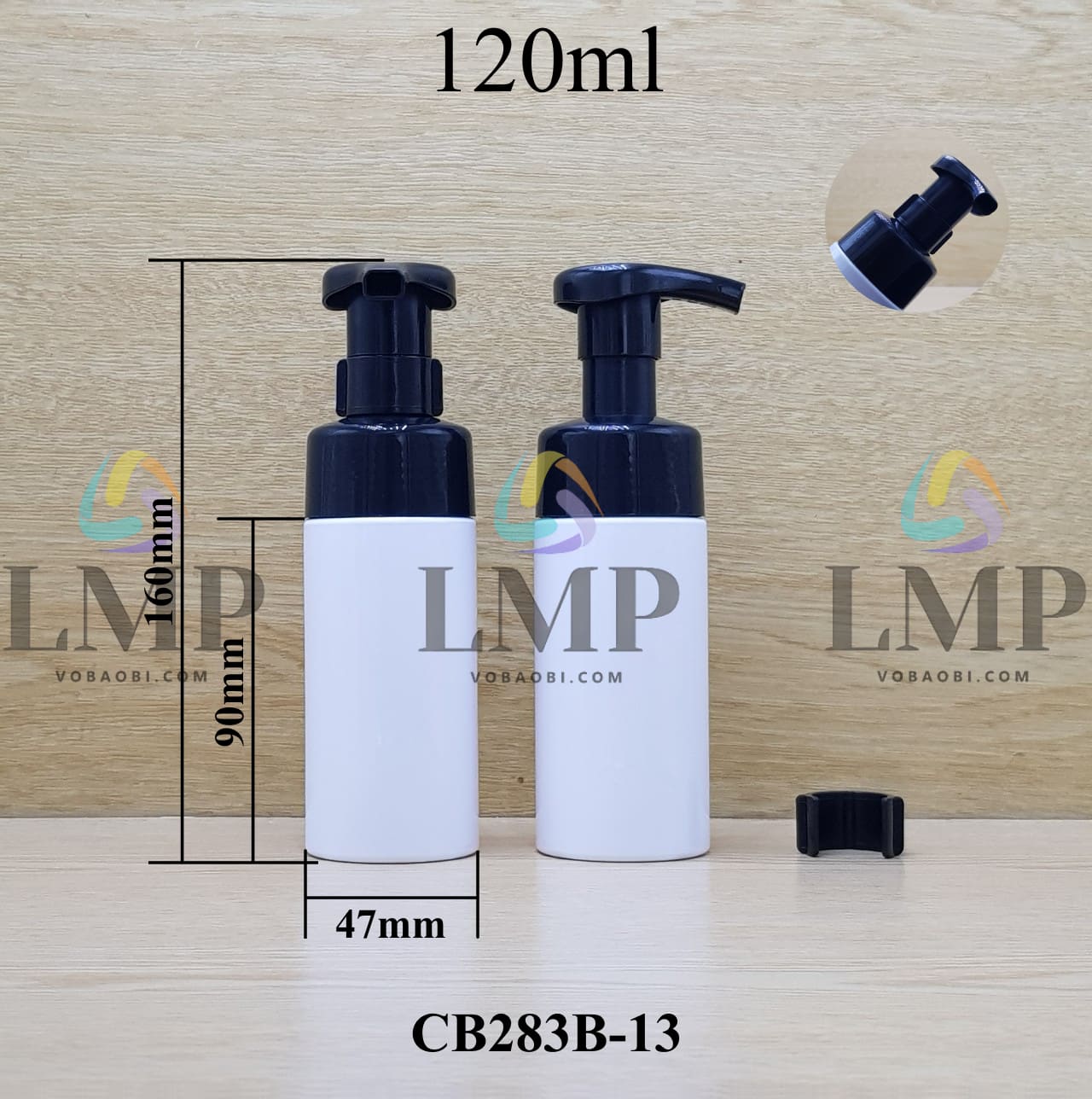 Chai tạo bọt nắp có khóa