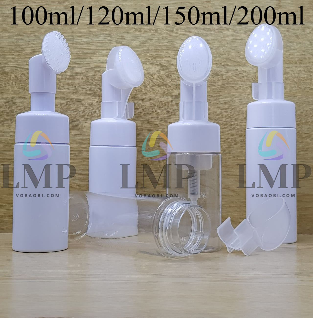 Chai tạo bọt đầu massage oval