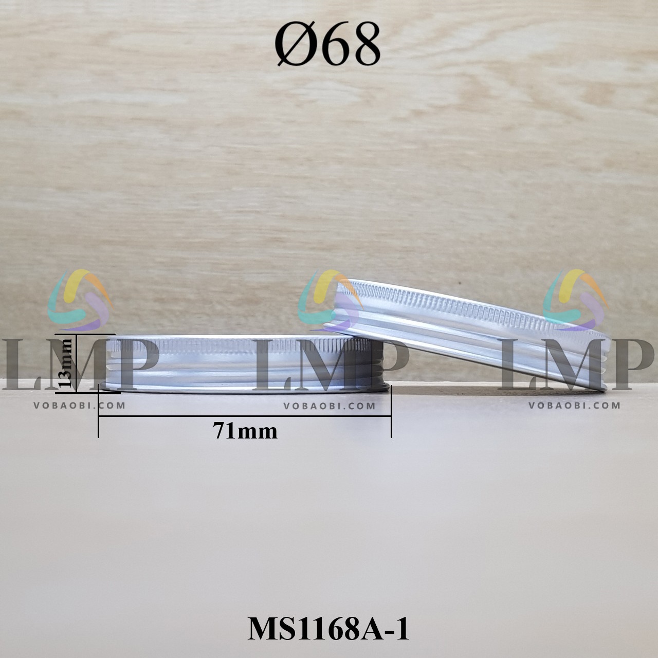 Nắp nhôm cuốn Ø68