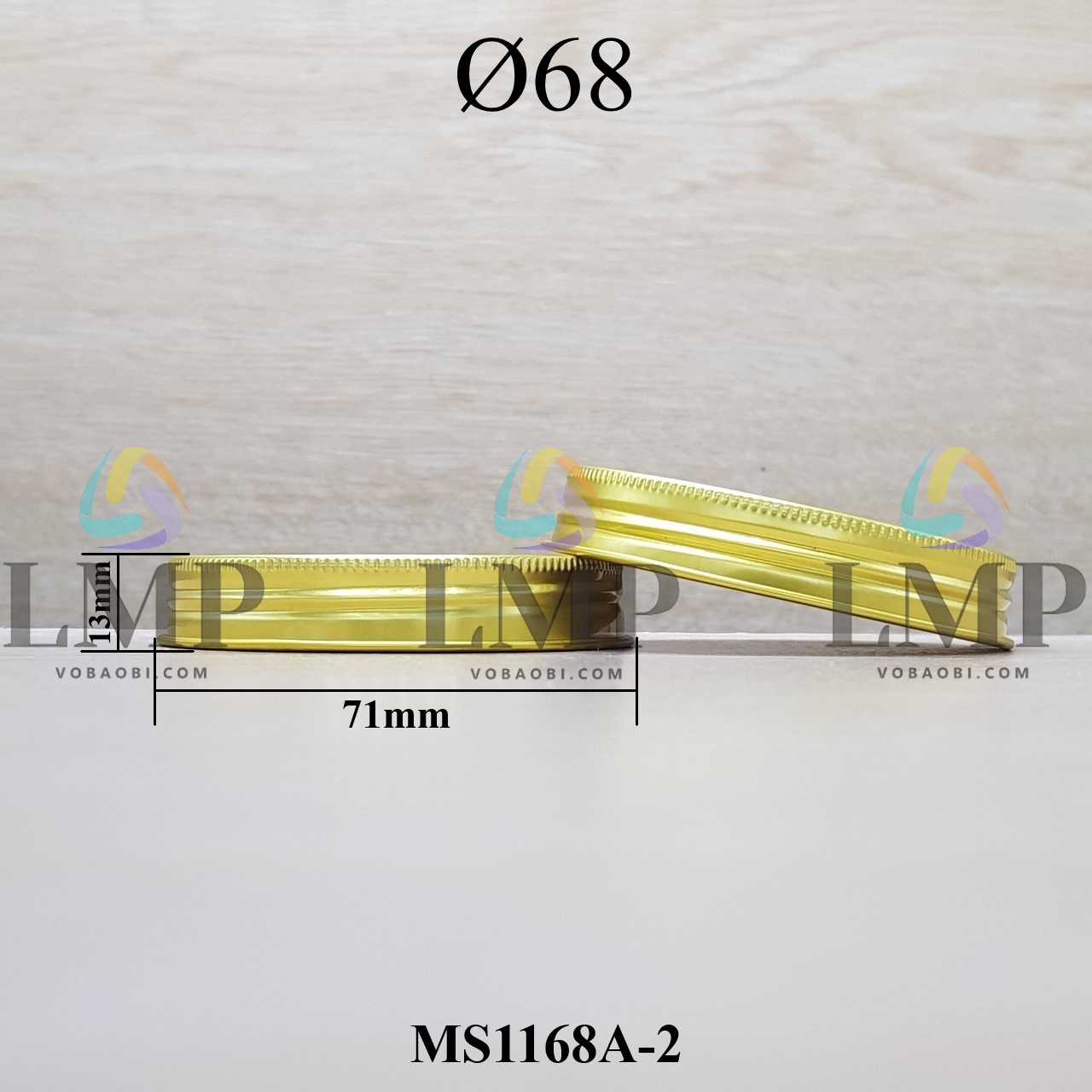 Nắp nhôm cuốn Ø68