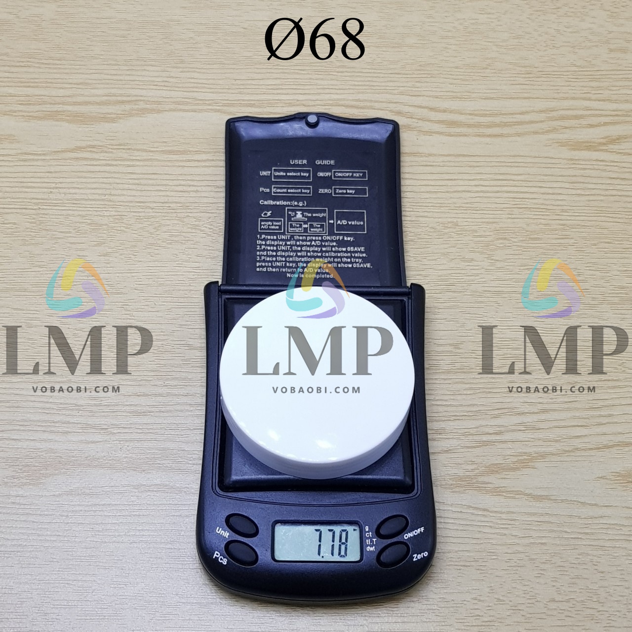 Nắp nhựa trơn Ø68