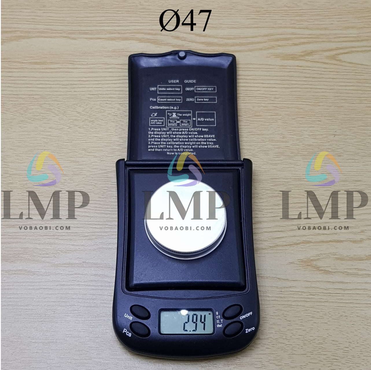 Nắp nhôm cuốn Ø47