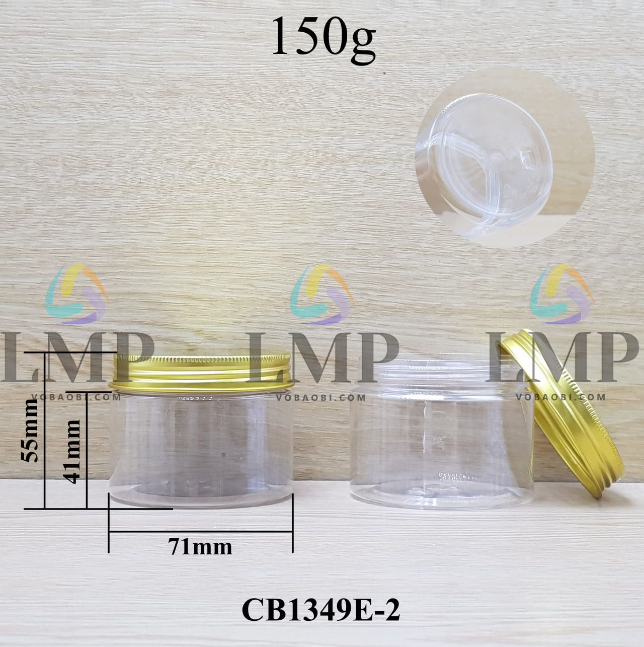 Hũ PET nắp nhôm 150g