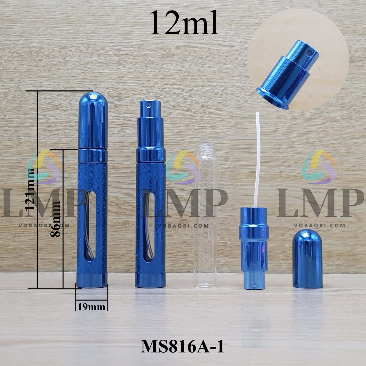 Chai nước hoa bộc nhôm 12ml