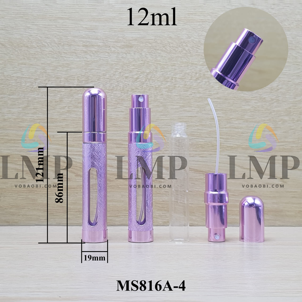 Chai nước hoa bộc nhôm 12ml
