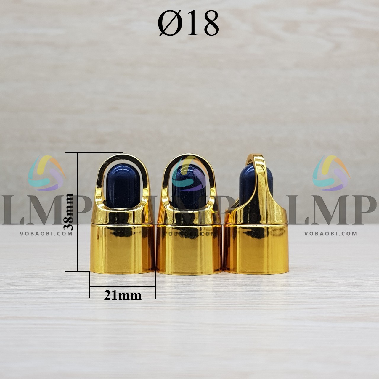 Nắp bóp quai xách Ø18 ( ko kèm ống thủy tinh )