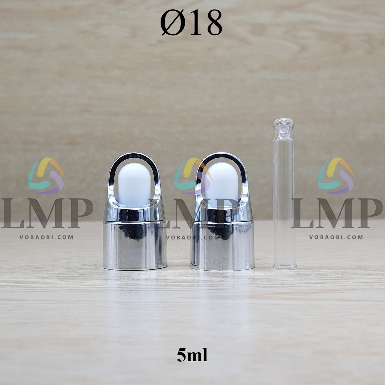 Nắp bóp quai xách Ø18 ( kèm ống thủy tinh )