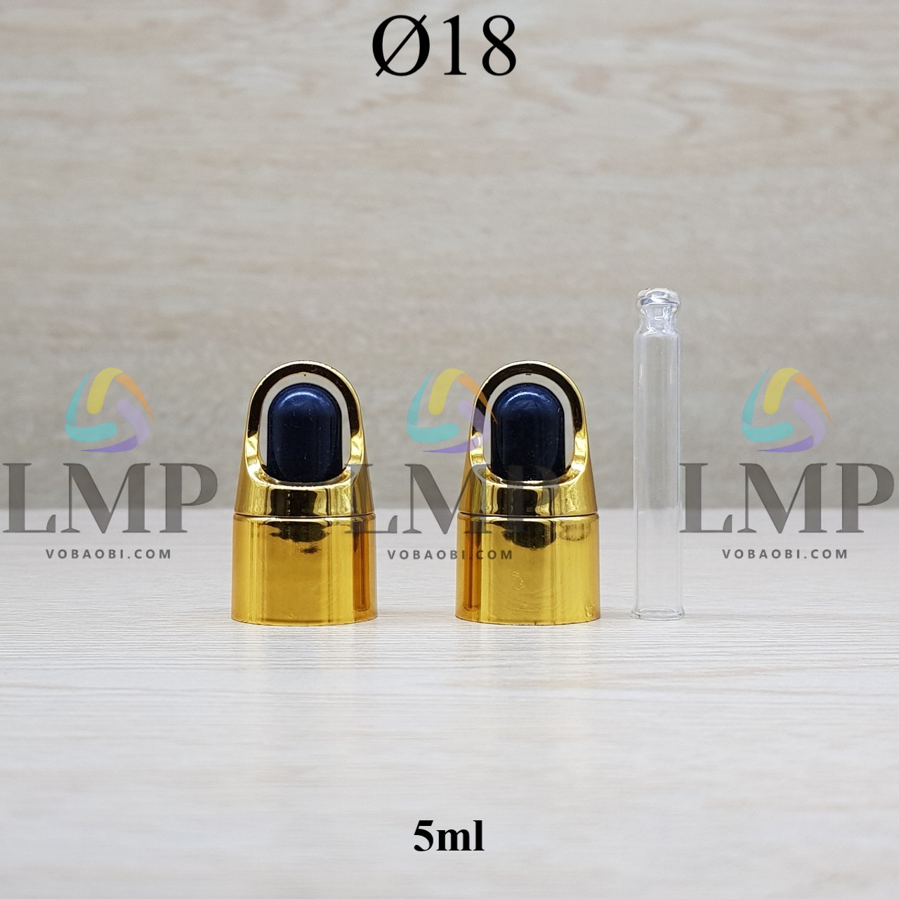 Nắp bóp quai xách Ø18 ( kèm ống thủy tinh )