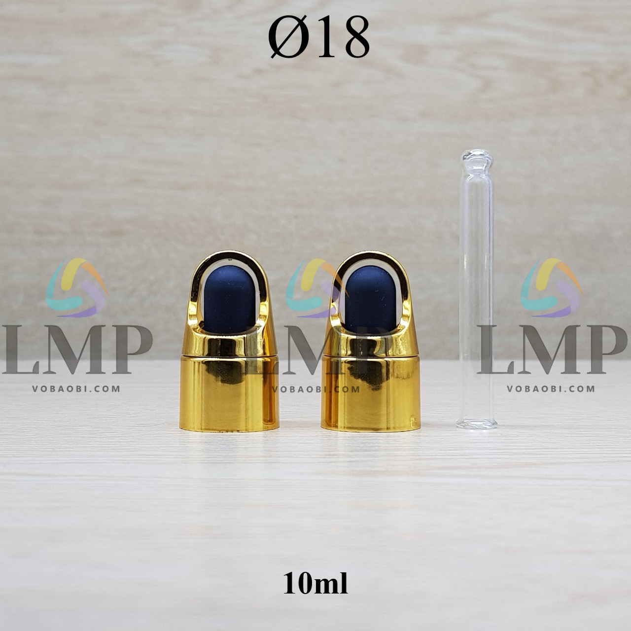 Nắp bóp quai xách Ø18 ( kèm ống thủy tinh )