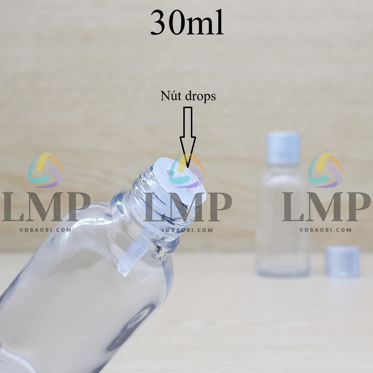 Chai tinh dầu nắp xi 2 viền 30ml