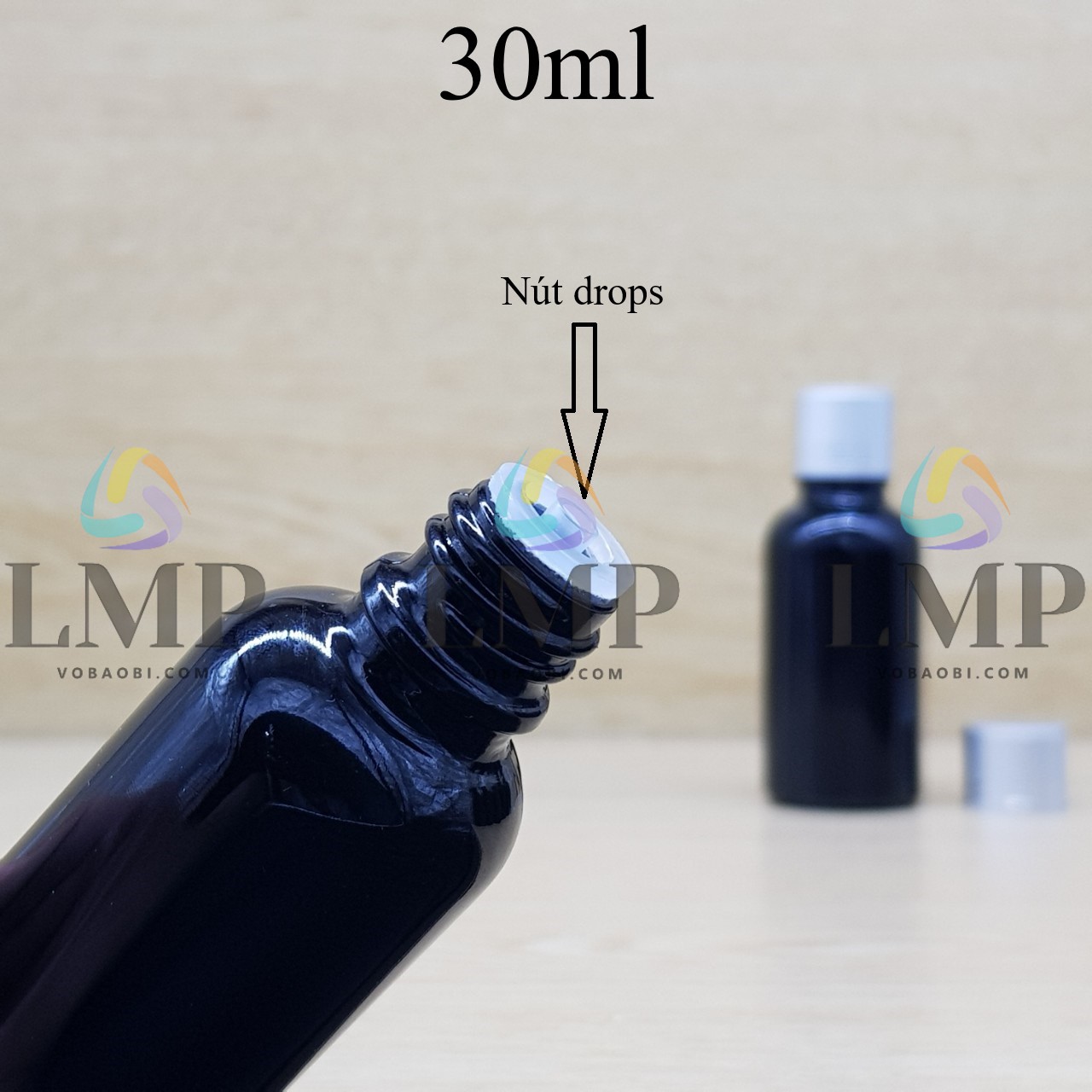 Chai tinh dầu nắp xi 2 viền 30ml