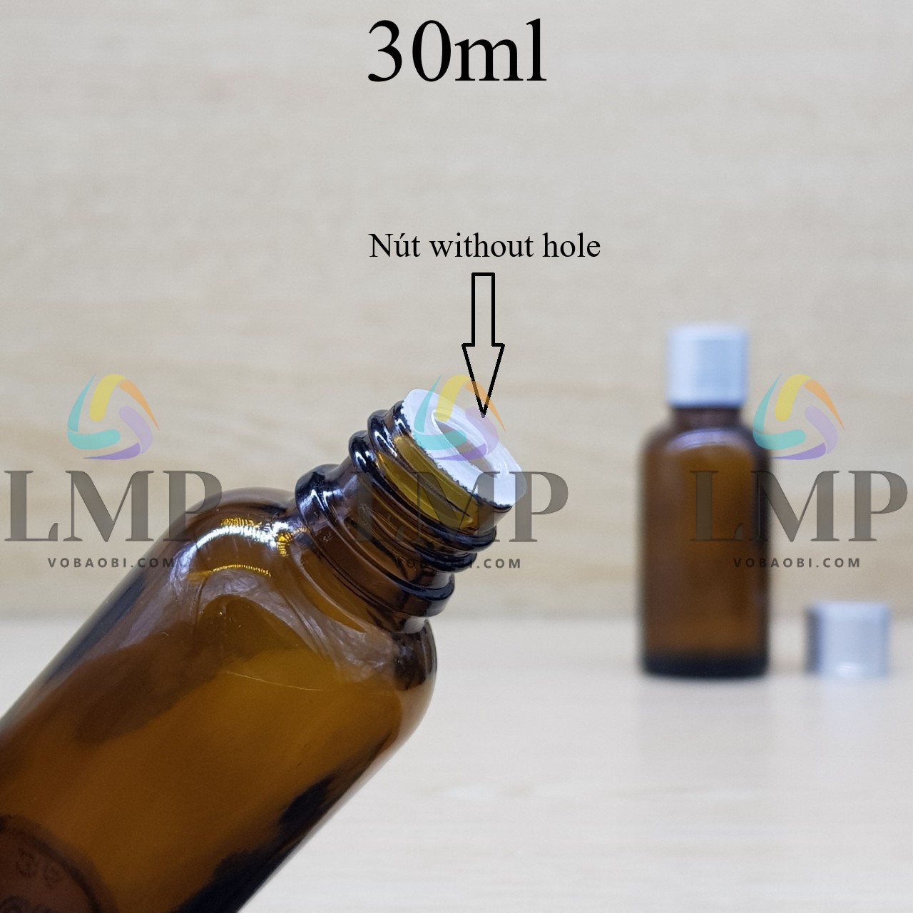 Chai tinh dầu nắp xi 2 viền 30ml