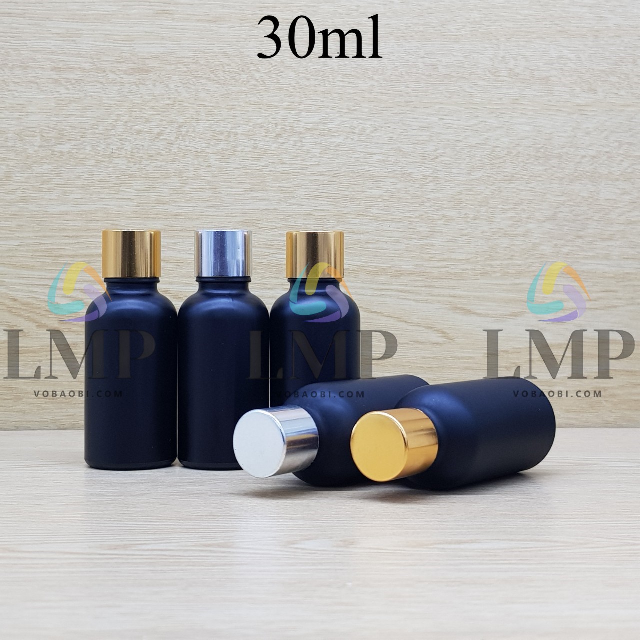 Chai tinh dầu phun mờ nắp xi KO viền 30ml