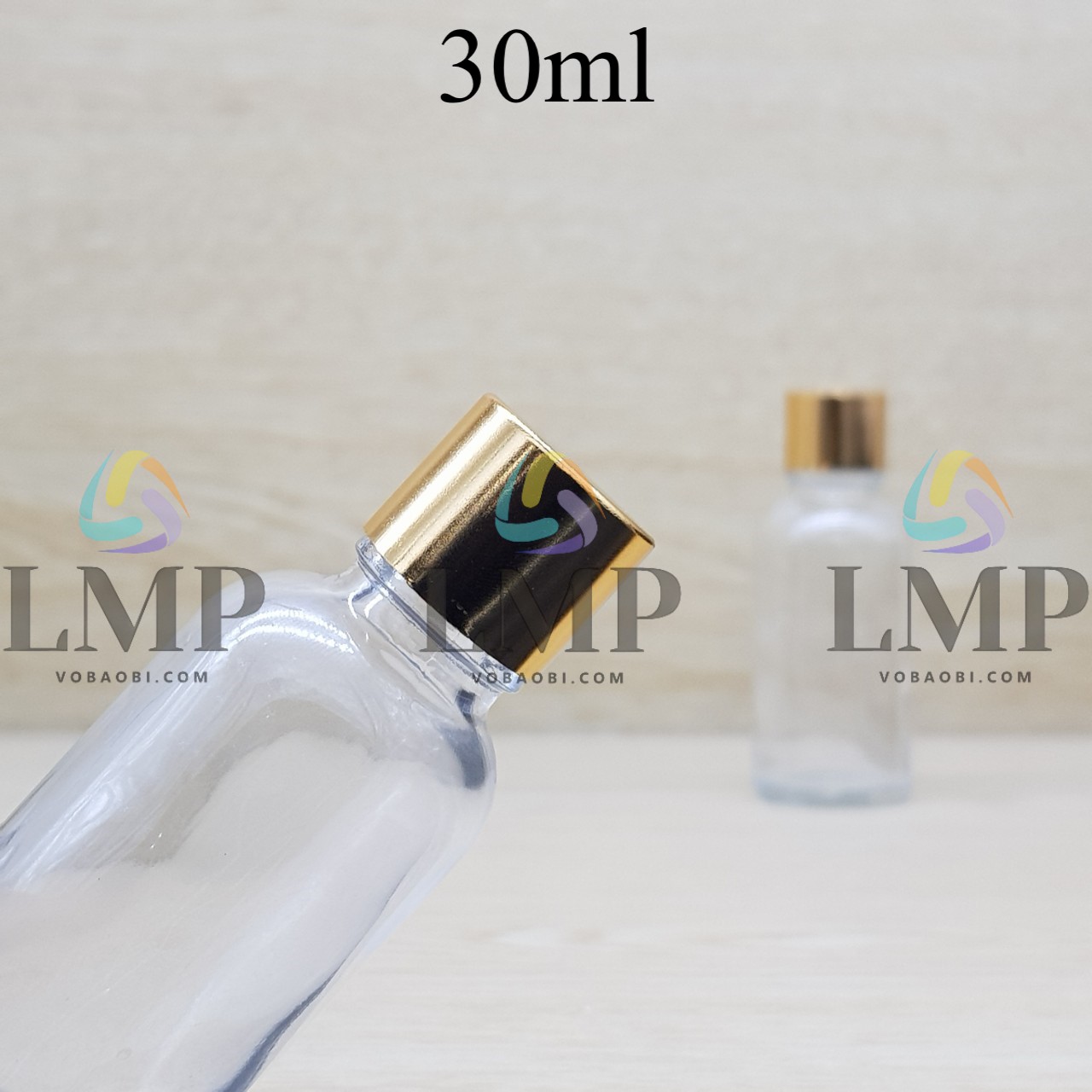 Chai tinh dầu nắp xi KO viền 30ml